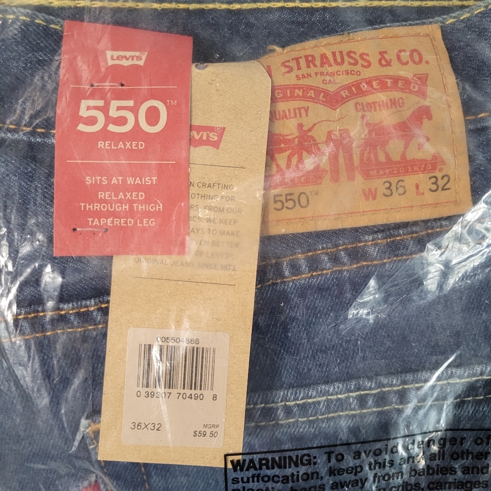 Mens Levi's 550 Relaxed Fit